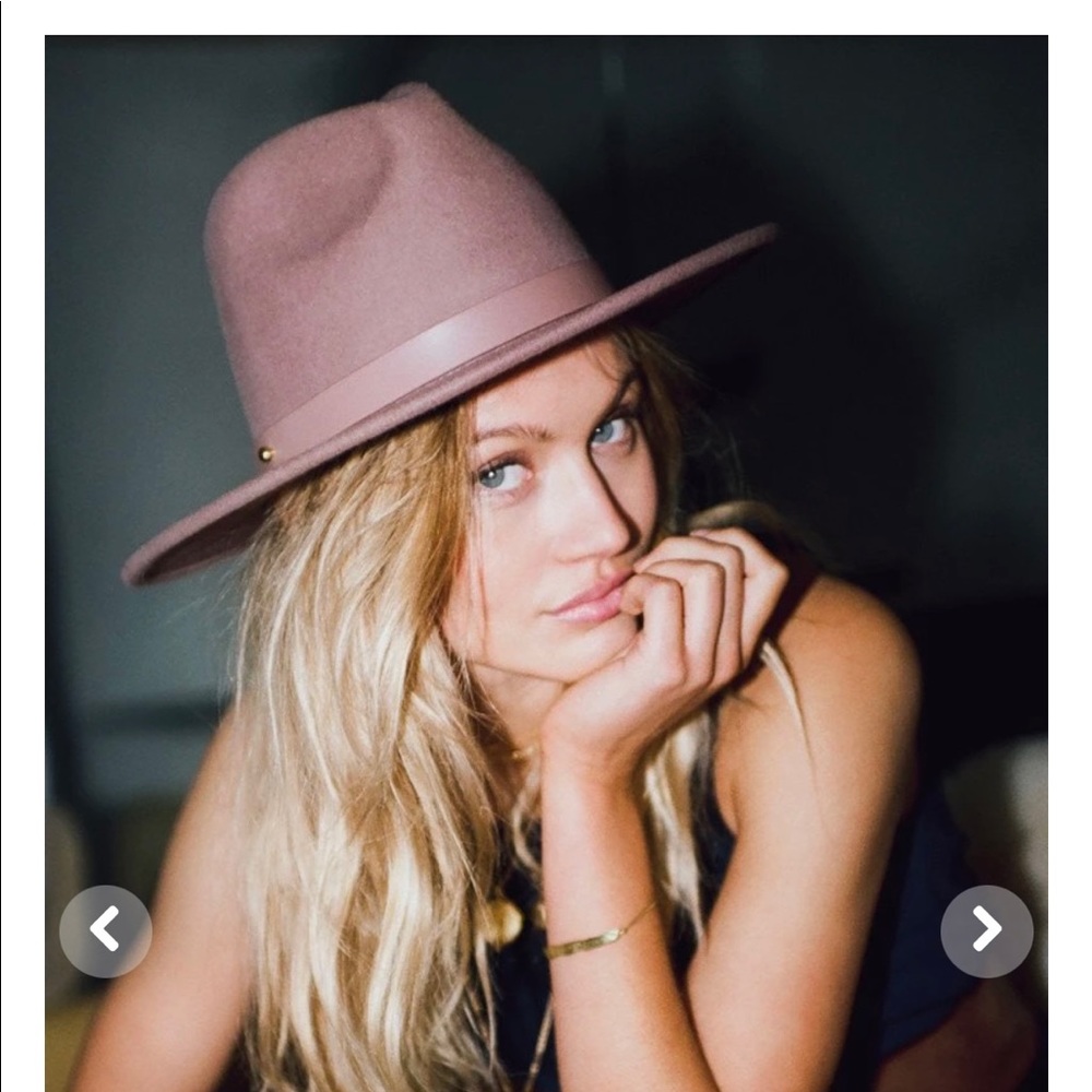 Lack Of Color The Fleur Hat - Dusty Rose Size Med